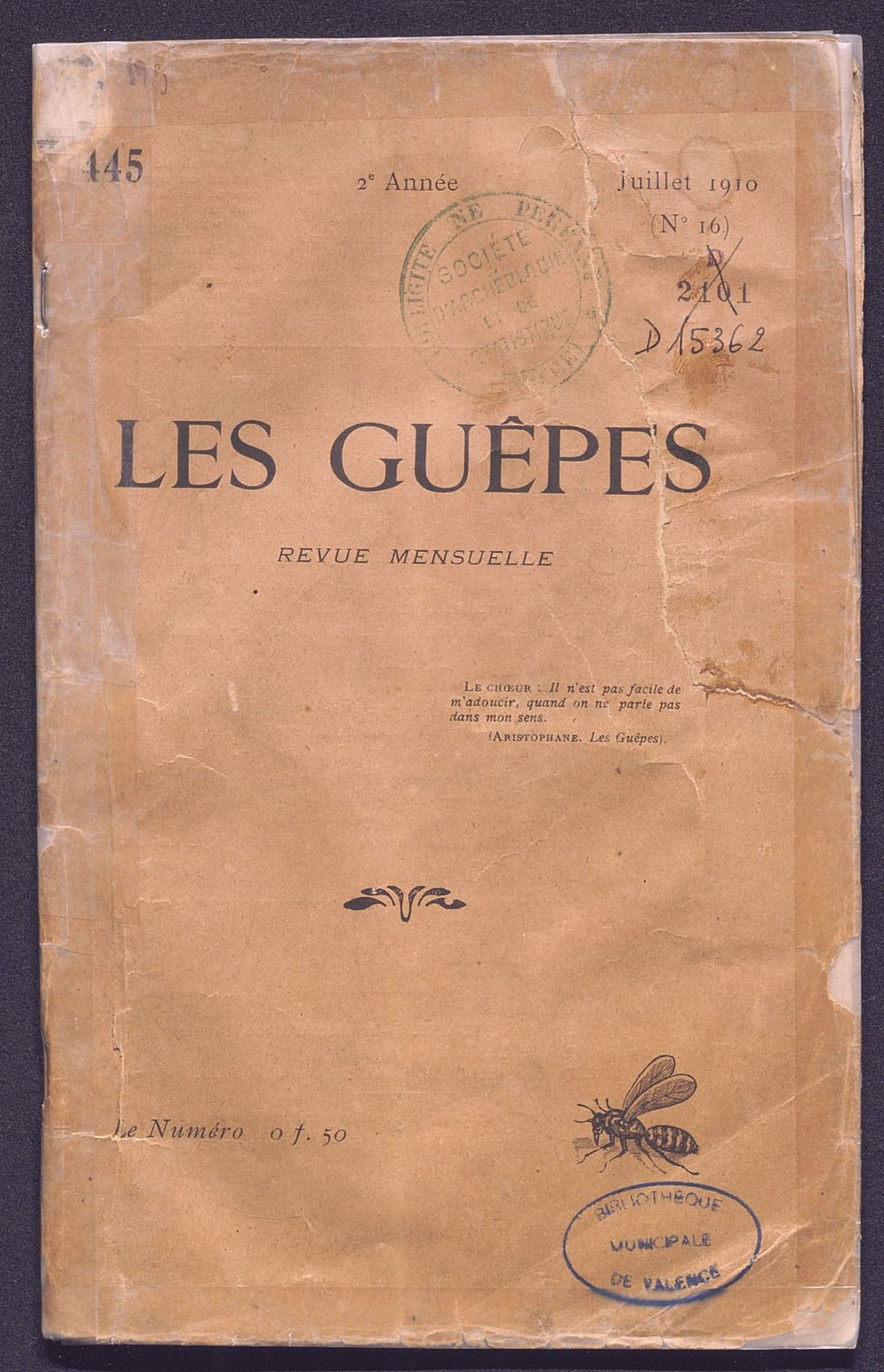 Les guêpes n° 16